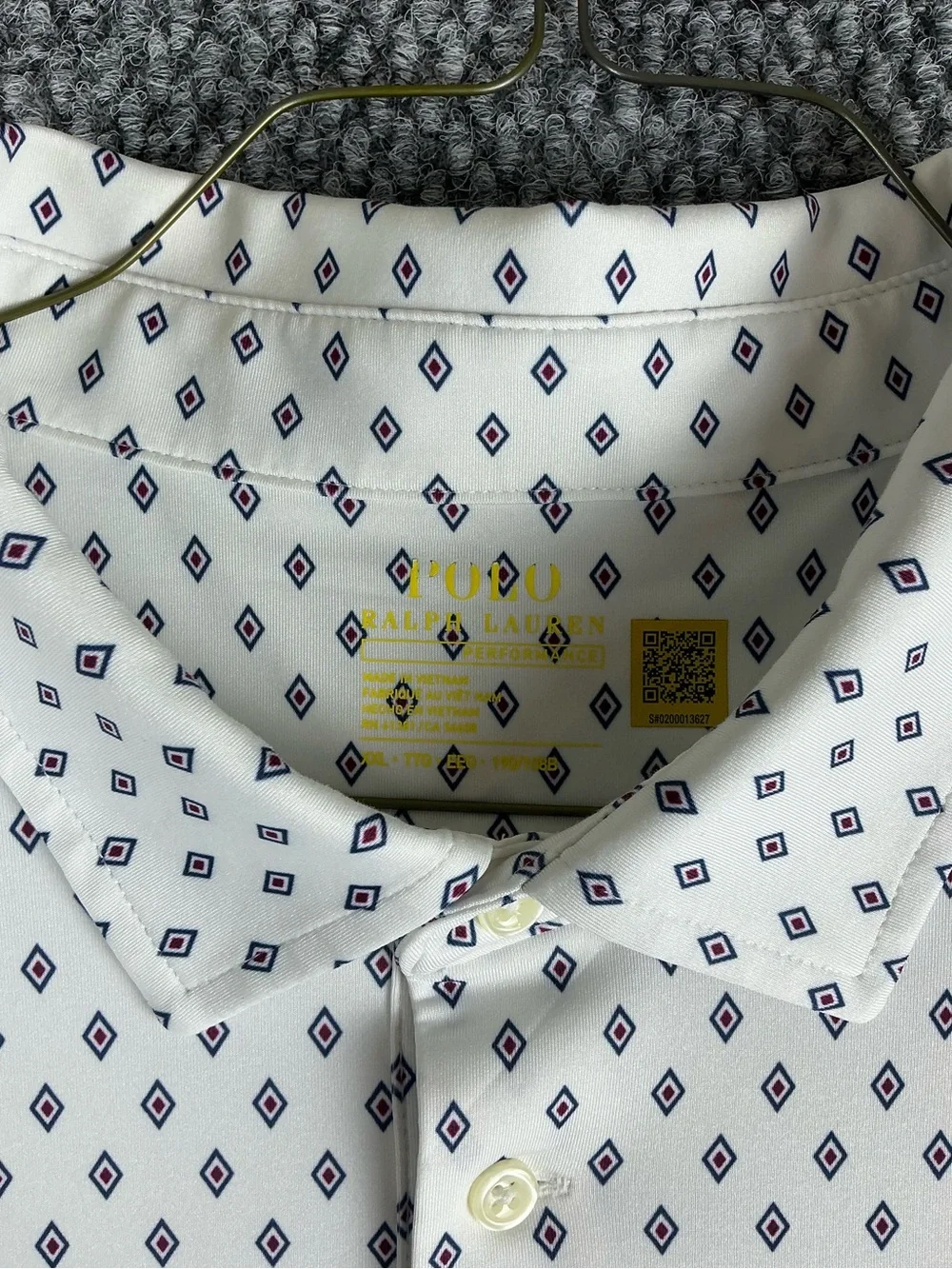 Polo Ralph Lauren Performance Mens 2XL Navy Triangle Geometric Print Lightweight
